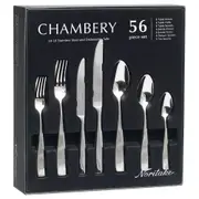 Noritake Chambery 18/10 Stainless Steel 56pce Cutlery Set