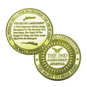 US The 2ND Amendment Gun Control Right to Bear Arms Commemorative Challenge Coin