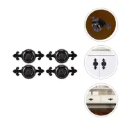 4 Pcs Cabinet Handle Durable Knobs Silver Door Handles Cupboards Bronze
