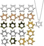 [SVCEQZE] King Crown Charm Spacer Bead | 1.3cm Vintage Alloy Crown Charm - 20x Funny King Crown Spacer Bead, Charm Findings for Necklace, Bracelet, Earring