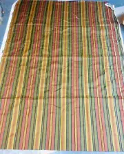 4 YDS Handsome SCHUMACHER'S GRAMERCY "VISCOUNT STRIPE" Upholstery Fabric