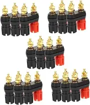 ARTIBETTER 5sets Loudspeaker Terminal Connectors Replacement Parts Speaker Accessories Crimping Tool 3pcs*5
