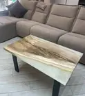 White Resin Epoxy Table, Coffee Table, Walnut Table, Epoxy Table, modern tables