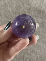 AA Grade Mini Amethyst Sphere With Rainbows