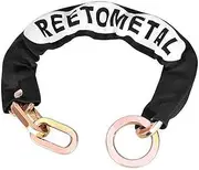 REETOMETAL Security Chain Hardened Steel 2 Foot x 3/8 Inch Thick Heavy Duty Lock Chain Anti-Theft Cut Proof Chain for Motorcycles, Bicycles, ATVs, Trailers, Containers, Fence, etc.