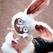 15cm Crazy Bunny Plush Toy Scary Bunny Doll Horror Game Stuffed Rabbit Toys