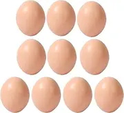 Fake Chicken Eggs - Funny Painting Egg Set - 10x Easter Basket Fillers, Simulation Coloring Toys for Painting, Decorating, Crafting
