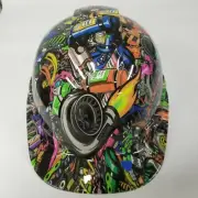 Hard Hat custom hydro dipped , OSHA approved CAP STYLE, TUNER STICKER BOMB TURBO