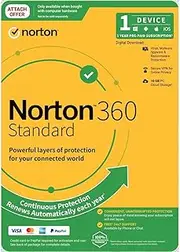 Norton 360 Standard Empower 10Gb Au 1 User 1 Device OEM Antivirus Software