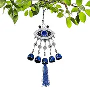 Evil Eye Window Charm, Unique Wind Charm, Evil Eye Wind Bell, Car Hanging Ornament, Home Wall Decor Charm, Evil Eye Windchime Decor, For Home Decoration And Wall