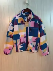 Patagonia Synchilla Full Zip Fleece Jacket Womens Sz S Frontera/Marble Pink New