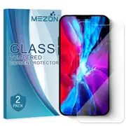 [2 Pack] Apple iPhone 12 Pro (6.1”) Tempered Glass Crystal Clear Premium 9H HD Screen Protector by MEZON – Case Friendly, Shock Absorption (iPhone 12 Pro, 9H) – FREE EXPRESS