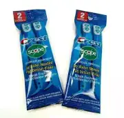 Crest Scope, No water Needed Minibrush & Floss, 2 Count X 2 Pieces Travel Size