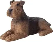 Sandicast Small Size Airedale Terrier Sculpture, Lying
