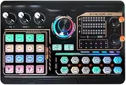 Xuegier P300 Professional Podcast Live Sound Card for PC Smartphone Laptop Computer Vlog Recording Live Streaming Durable