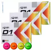 Honma Golf honma D1 Ball Golf Ball Honma Golf Ball BT2201 Multi Multi Color 3 Do