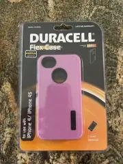 Vintage New DURACELL FLEX CASE For Apple IPHONE 4 / 4S PINK GDU9556 Lightweight