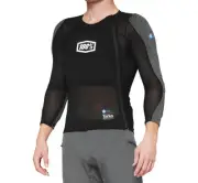 100% Tarka Long Sleeve Mesh Top (Sm, Black)