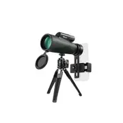 12x50 Ed Monocular Telescope with Phone Clip and Tripod Ipx7 Waterproof Fogproof Shockproof Spotting Scope