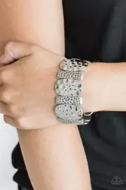 New Paparazzi Jewelry - Cave Cache - Silver Bracelet