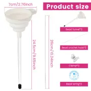 Beading Funnel for Clay Beads Reusable Beading Funnel Tool Kit Complete Empoy
