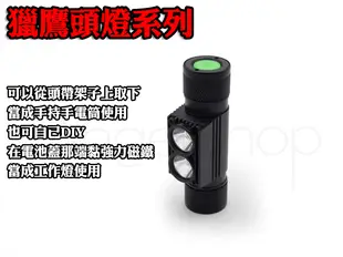 《天使小舖》獵鷹 調焦強光頭燈 CREE XM-L2 LED 18650鋰電池變焦頭燈 可USB充電 露營 登山 工作