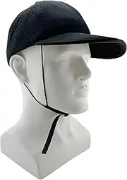 Surf Brain Quick-Dry Watersports Hat with Sun Protection for Surfing, Kayaking, Paddleboarding - Black, Black, Medium-Large
