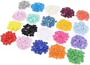 BetterJonny 300 Sets 20-Color KAM Snaps Buttons, Glossy Round Size 20 (1/2") T5 Plastic Resin Snap Fastener No Sew Buttons for Cloth Diaper Bibs Unpaper Towels