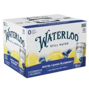 Waterloo Still Water, Meyer Lemon Blueberry | Naturally Flavored Purified Wat...