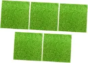 CIMAXIC Green Plastic Artificial Moss 5pcs Eco Bottle Lawn Grass Landscaping Wall Decor Garden Decor for DIY Micro Landscaping