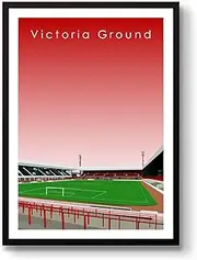 Home.Ground.Prints Wall Art Graphic Design Football Stadium Gift Print Collection - Stoke City FC "Victoria Ground" SCFC