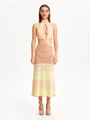 BNWT ALICE MCCALL TEA ROSE SALTY KISSES MIDI DRESS - SIZE 14 AU/10 US (RRP $550)