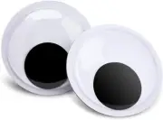 FINGOOO 6 Inch Giant Googly Eyes Large Wiggle with Self 6 ,2pcs