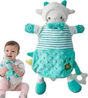 Sleeping Soother Lovey,Cartoon Animal Shape Lovey Soother - Huggable Nursery Bedding Crib Stroller Soothing Blanket for Birthday, Children's Day