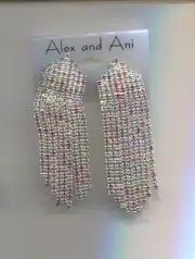 ALEX & ANI SWAROVSKI PASTEL DRIPPY earrings rare