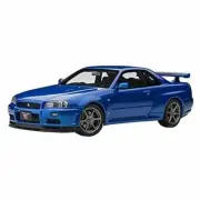 Autoart 77408 1/18 Nissan Skyline GT-R R34 V Spec II Bayside Blue Car New