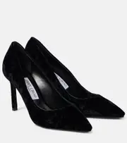 [Jimmy Choo] Jimmy Choo Romy 85 velvet pumps AU 5 black