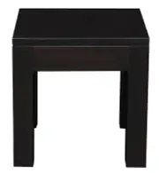 Amsterdam Solid Timber Lamp Table (Chocolate)