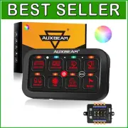 Durable 8 Gang Momentary RGB Switch Panel with IP65 Rating - Automotive & Marine