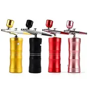 Airbrush Kit Mini Portable Handheld Compressor With Air Brush Spray Gun For Makeup Cake Decorating Model Coloring Manicure Tattoo Drawing Art