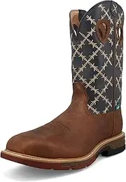 [Twisted X] Men`s Hazel & Navy 12 In Top Work Boot