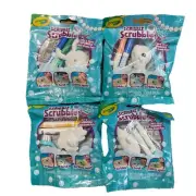 Crayola Scribble Scrubbie Ocean Pets Pack Of 4 Walter, Shelly, Coral & Toby NEW