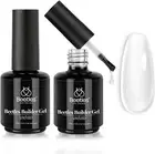 Beetles 7-in-1 Clear Builder Gel Set-15ml Nail Apex & Extension Hard Gel, LED La