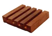 Solid Wood Coaster Holder - Brazilian Redwood