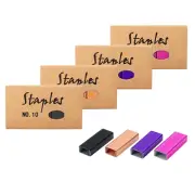 Colored Mini Staple Refills Mini Stapler - Jam Free, 1000Pcs/Pack (4 Packs No.1