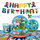 Super Brothers Birthday Party Supplies-66pcs Super Brothers Tableware Set