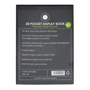 OSC DAA220 Insert Display Book A2 20 Pocket - Black [DAA220]