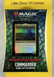 Magic The Gathering Dungeons & Dragons Aura of Courage Commander Deck English