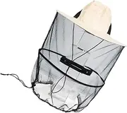 Mipcase Fishing Prevention Hat Lightweight Mesh Head Net for Outdoor Activities Mosquito and Sun Protection for Hiking Fishing Beekeeping and Gardening Beige