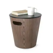 Umbra Woodrow Storage Stool Ottoman Walnut 42x28x41cm